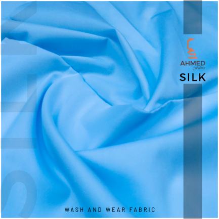 SILK Off White Unstitched Fabric Wash'N'Wear