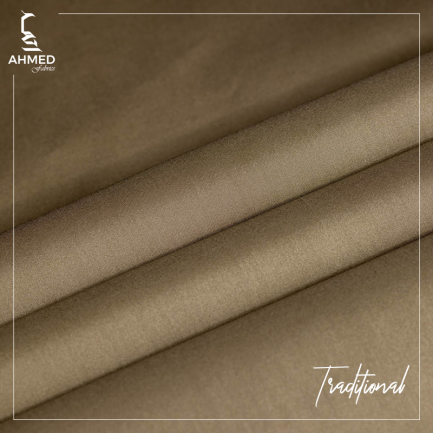 TRADITIONAL Beige Sandy Unstitched Fabric “Cotton”