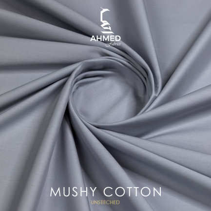 MUSHY Ash Grey Cotton Fabric