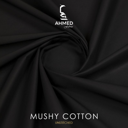 MUSHY Black Cotton Fabric