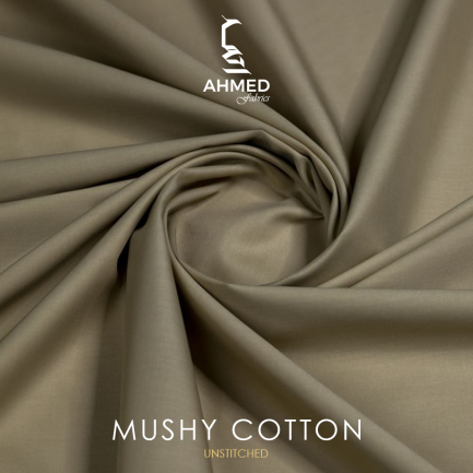 MUSHY Dark Beige Cotton Fabric