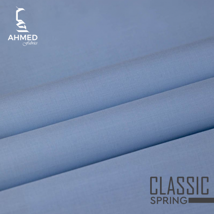 CLASSIC SPRING Steel Blue Premium Men Unstitched Fabric