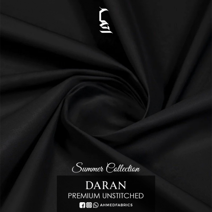 DARAN Black Premium Unstitched Collection