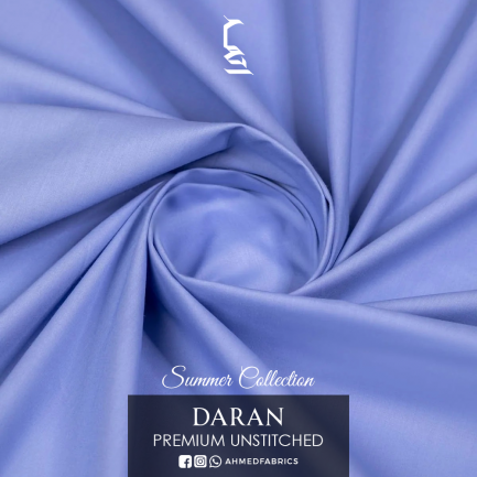 DARAN Sky Blue Premium Unstitched Collection