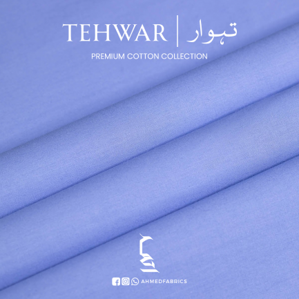 TEHWAR Sky Blue Premium Cotton Collection