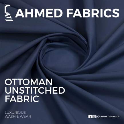 OTTOMAN Navy Blue Unstitched Collection