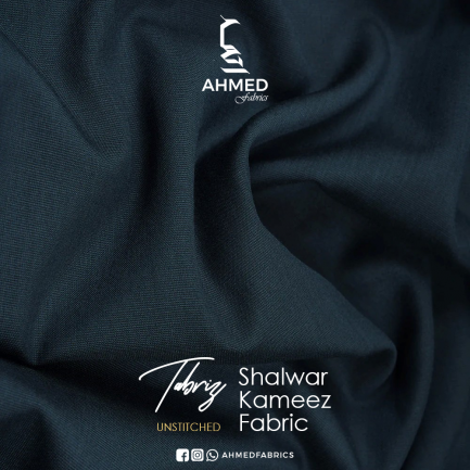 Plain-Blue,Tabriz Shalwar Kameez Fabric