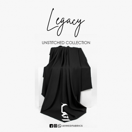 LEGACY Black Premium Men Unstitched Fabric