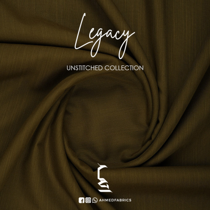 LEGACY Golden Brown Premium Men Unstitched Fabric