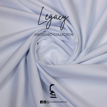 LEGACY White Premium Men Unstitched Fabric