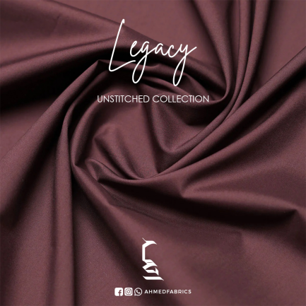 LEGACY Maroon Premium Men Unstitched Fabric